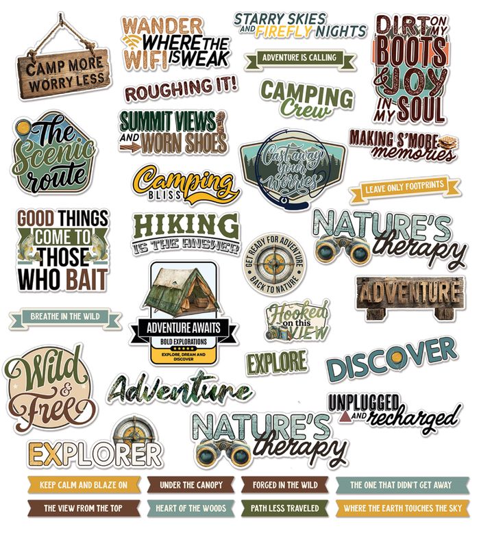 CHIPBOARD SENTIMENTS CAMPFIRE MEMORIES