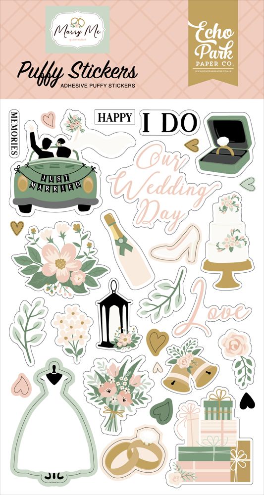 PUFFY STICKERS MARRY ME