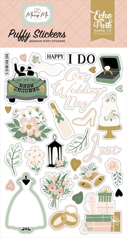 PUFFY STICKERS MARRY ME