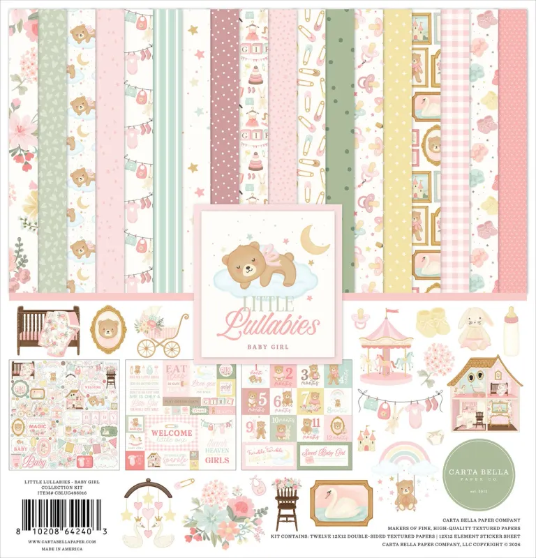 KIT 12X12 LULLABIES BABY GIRL