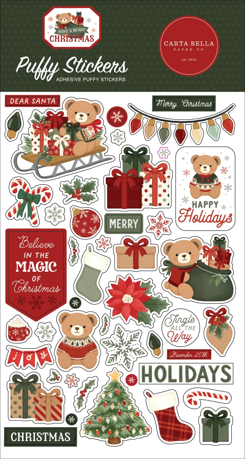 PUFFY STICKERS HAVE A BEARY CHRISTMAS