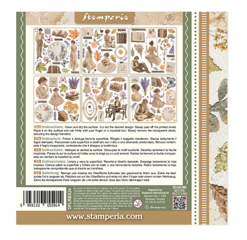 RUB ON ON KIT FOR ART &amp; CRAFT - FLOWERS  AND POEMS