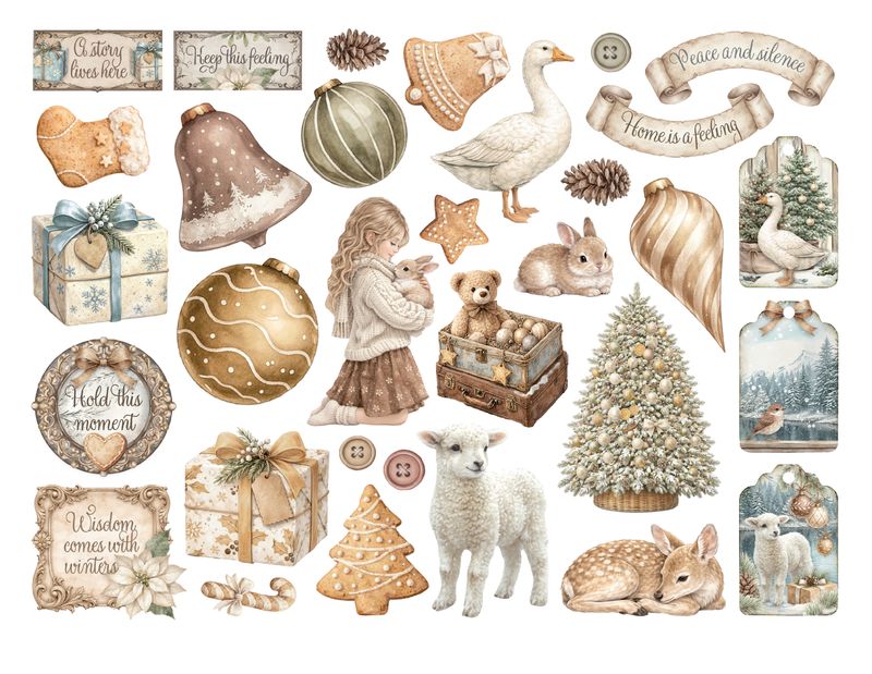 DIE CUTS WHITE CHRISTMAS