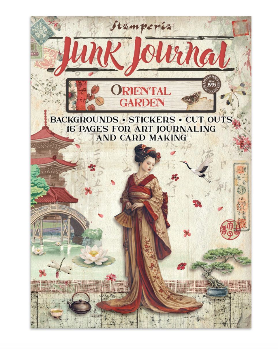 JUNK JOURNAL ORIENTAL GARDEN (A4 - 8.3"X11.7")