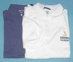 USMMA Parent/Grandparent/Kings Point Golf Shirt - Navy or White