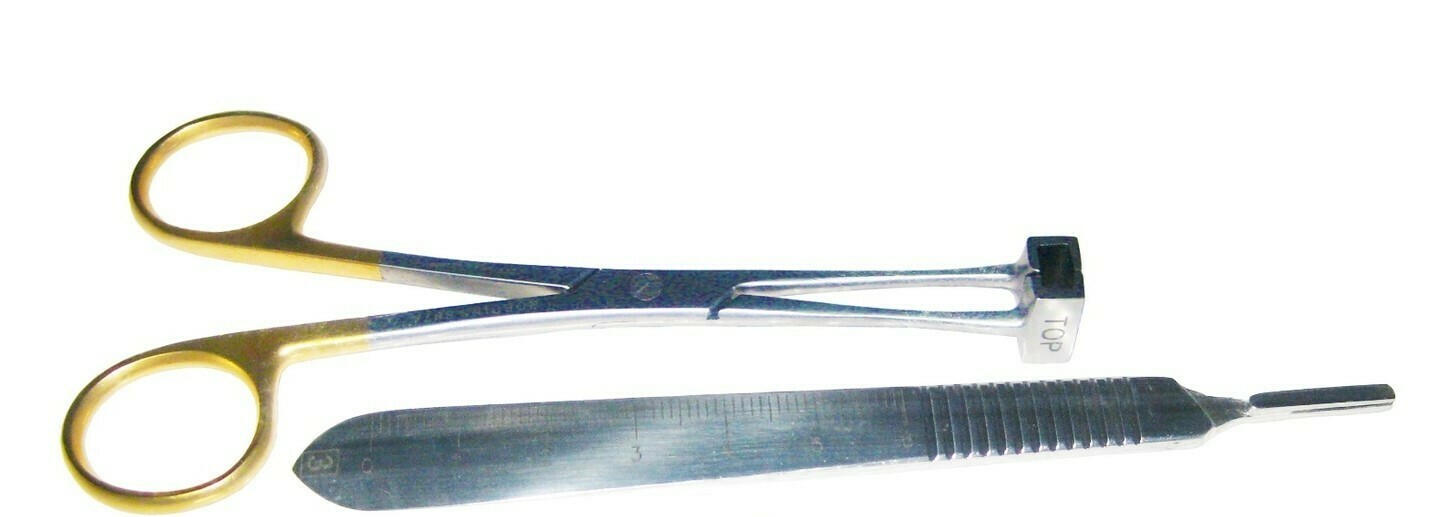 Dermaplaning Handle, Blades & Forceps Kit (Professionals Only)