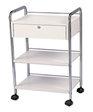 Wood Cart with 1 Drawer