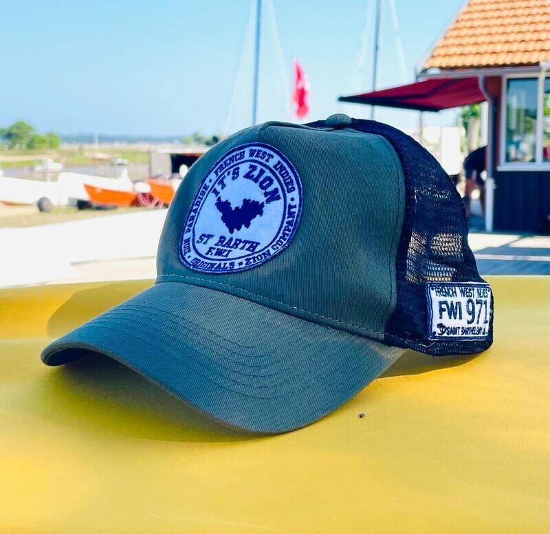 Cap Trucker French Navy It's Zion St Barth