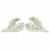 Cherub Sleeping in Wings Ornament