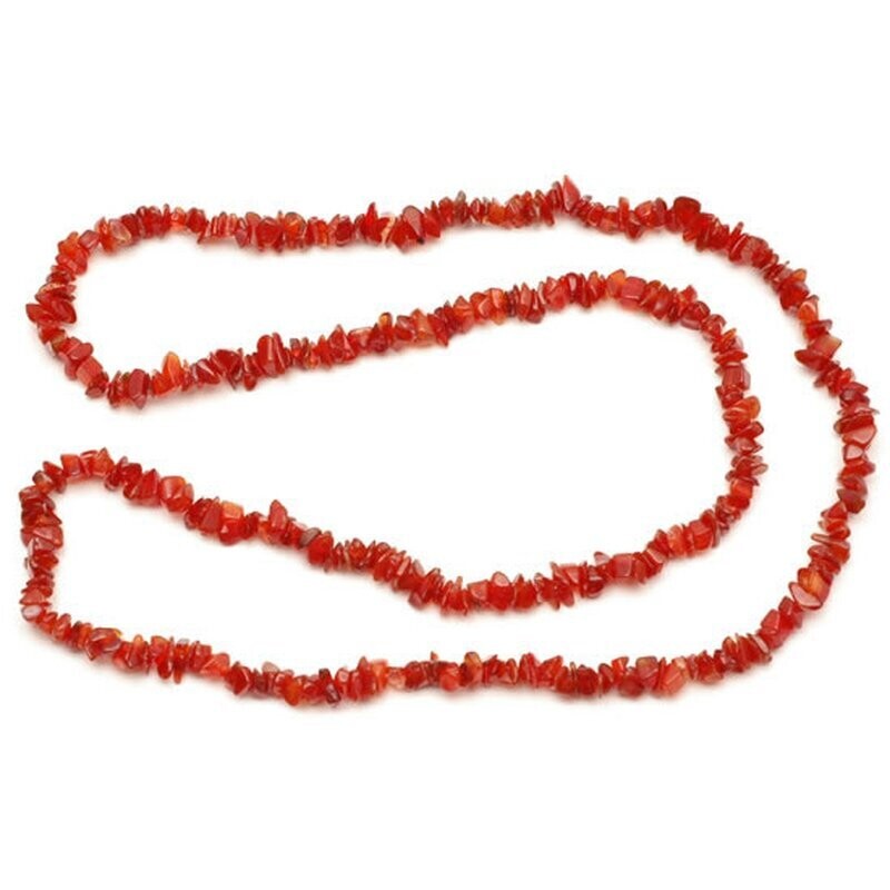 Carnelian Crystal Chip Necklace