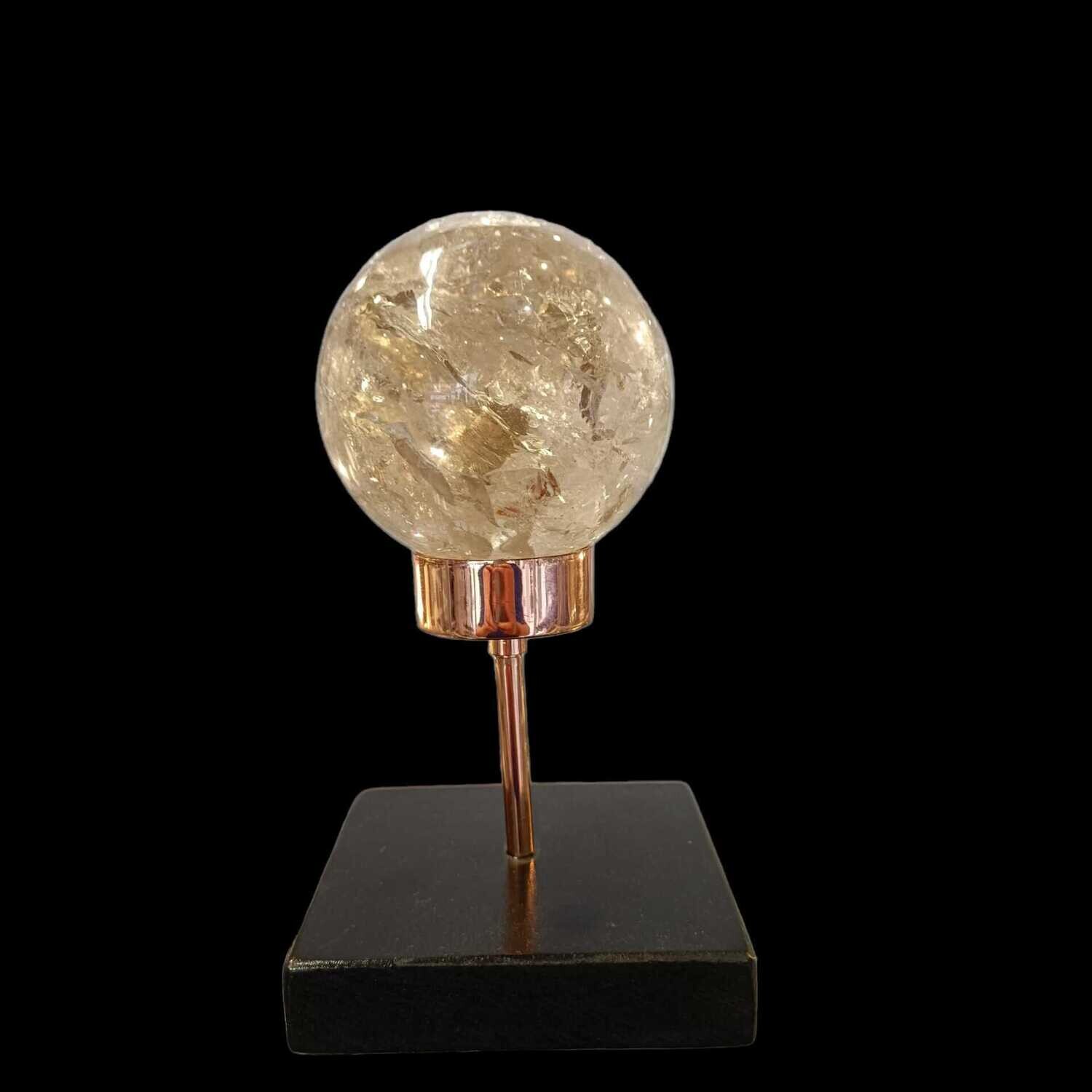 Smokey Quartz Sphere on Stand