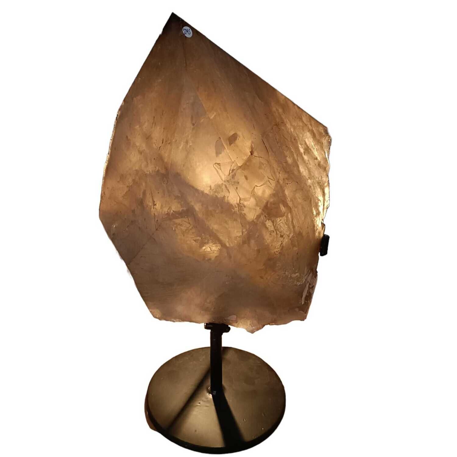 Smokey Lemurian Citrine on stand