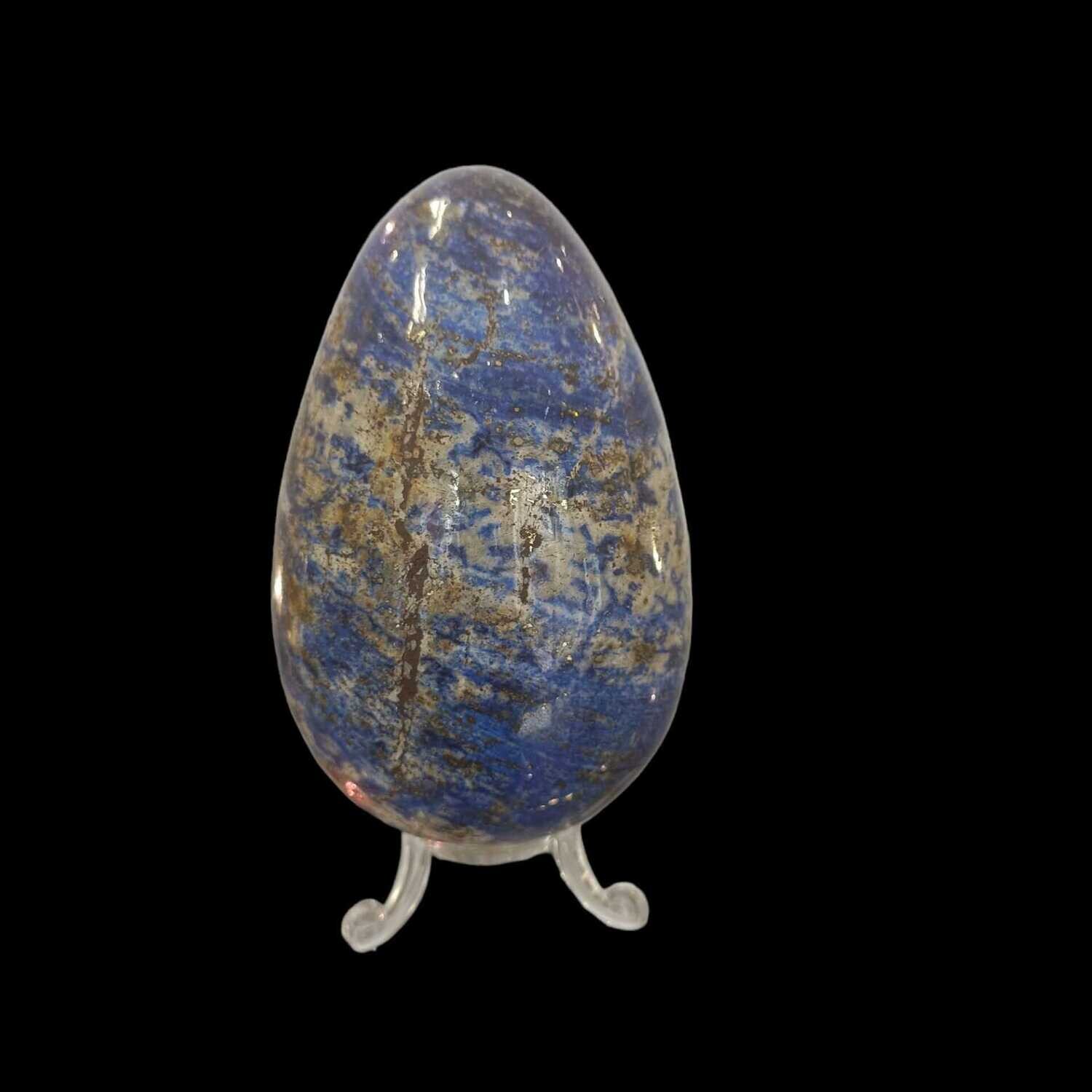 Lapis Lazuli Egg on stand