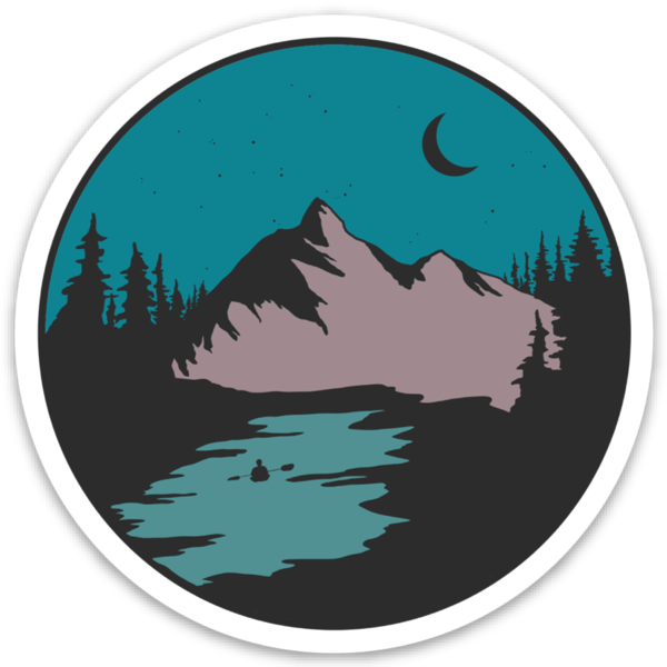 Mountain & Lake Sticker
