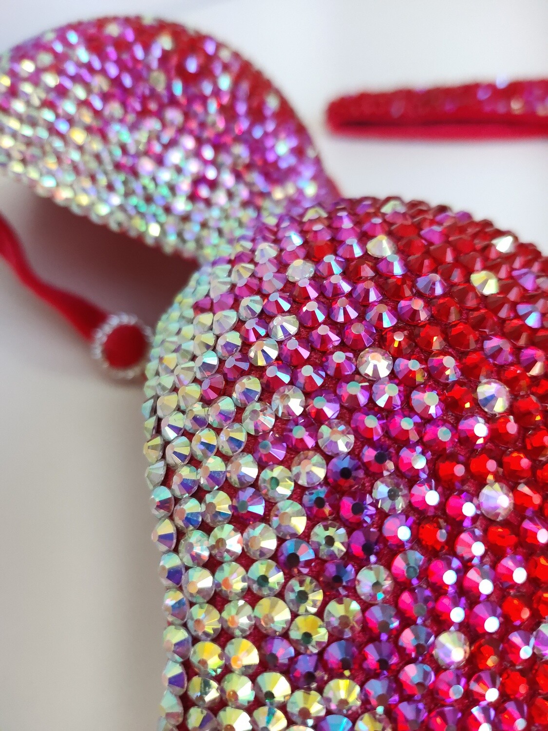 Red Sparkle Rain
