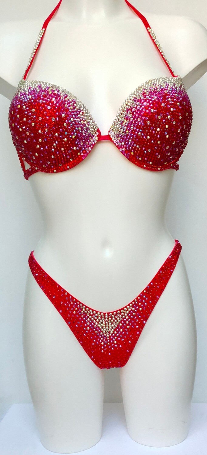 Red Sparkle Rain