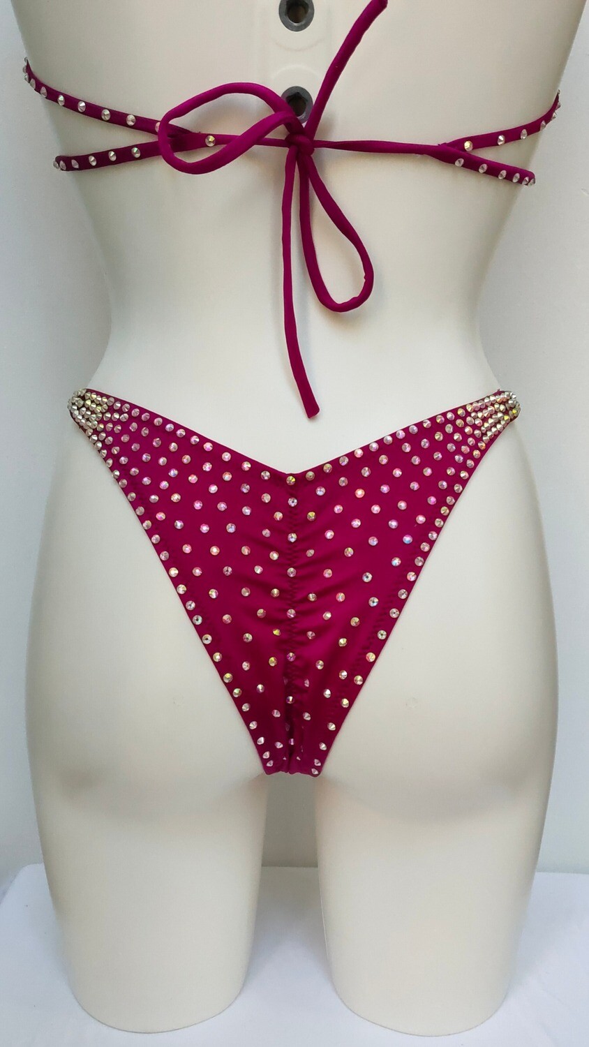 Shiny Drops Dark Fuchsia