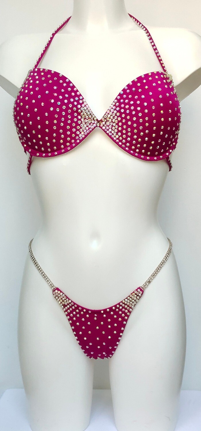 Shiny Drops Dark Fuchsia