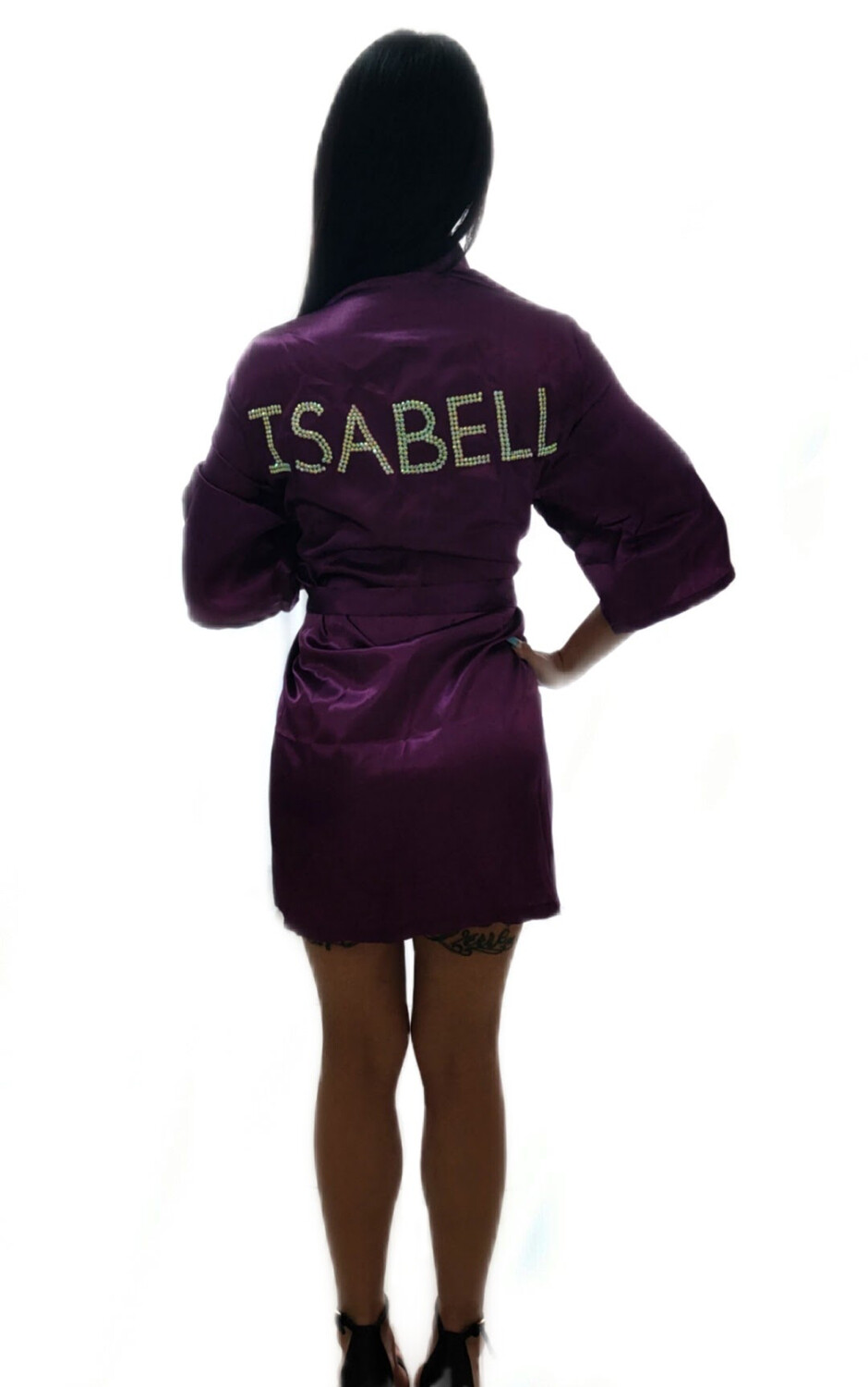 Crystal silk robe
