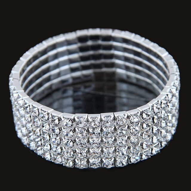 Bracelet Silver 5 rows