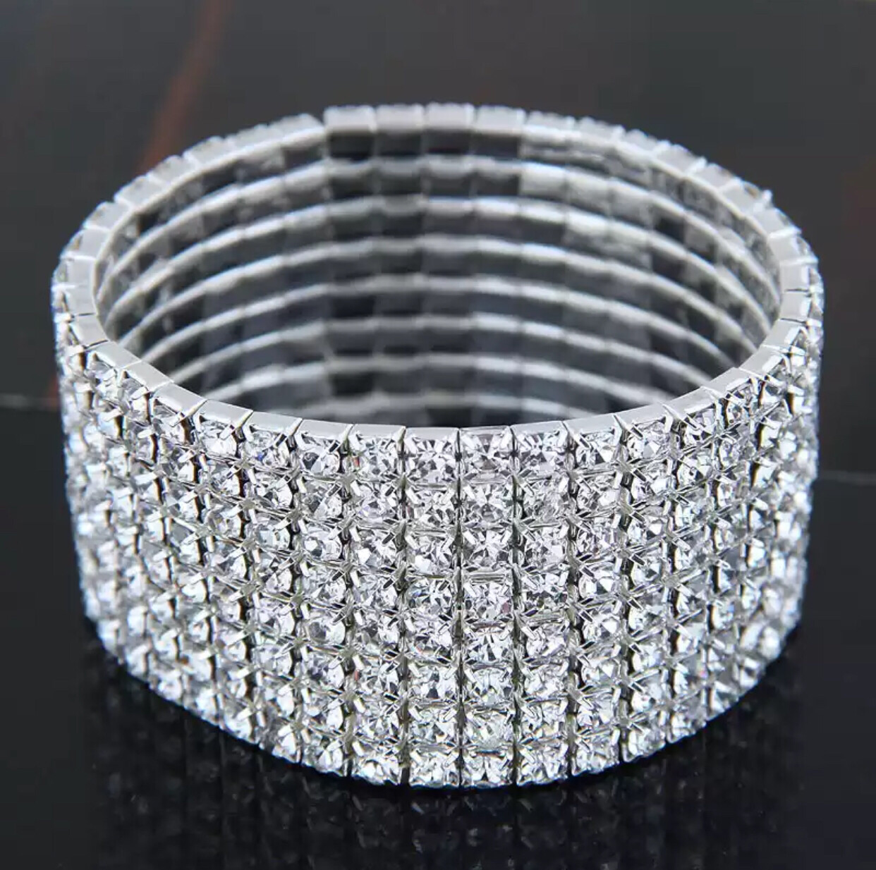 Bracelet Silver 8 rows