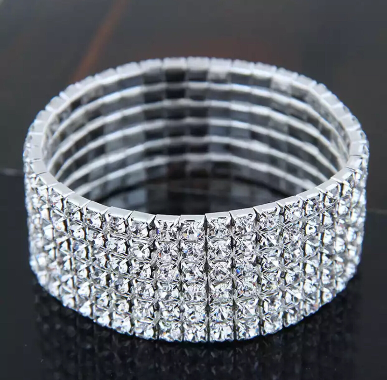 Bracelet Silver 6 rows