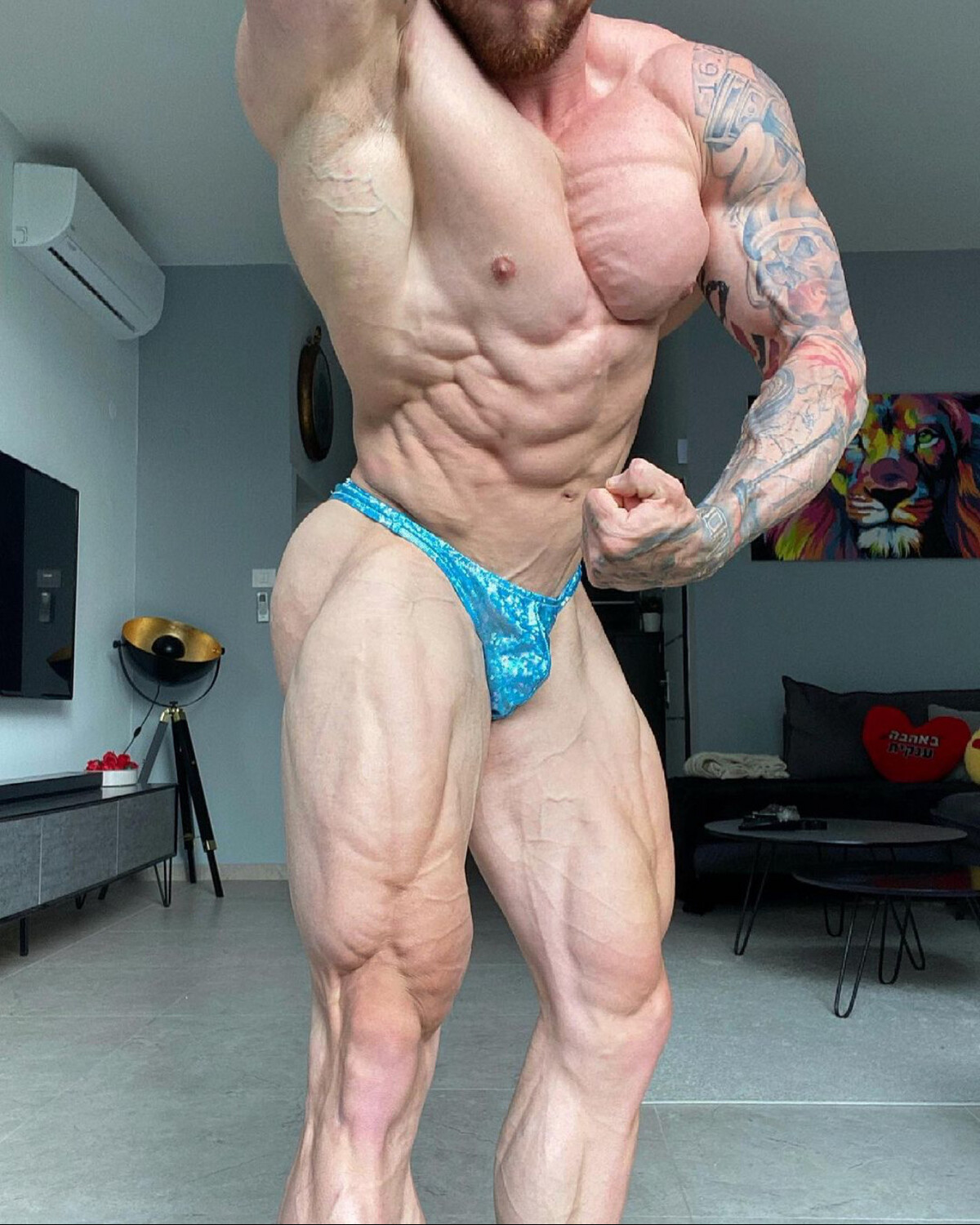Turquoise Shiny Trunks