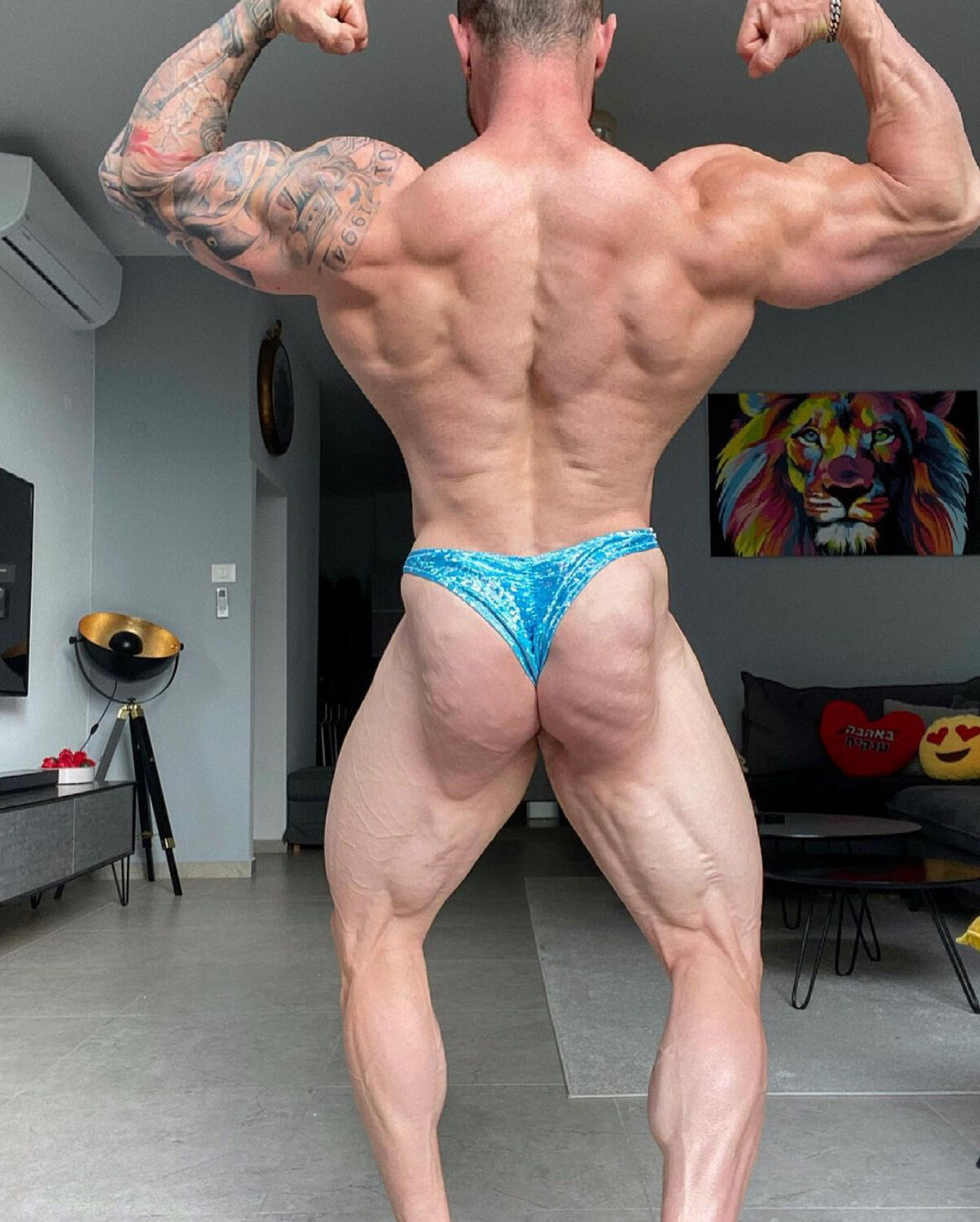 Turquoise Shiny Trunks