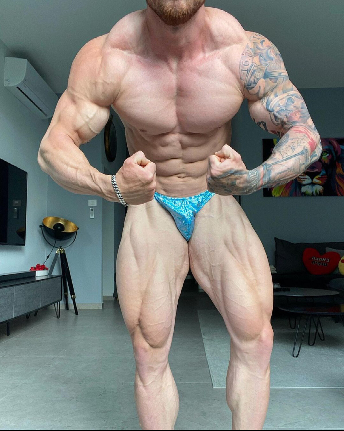 Turquoise Shiny Trunks