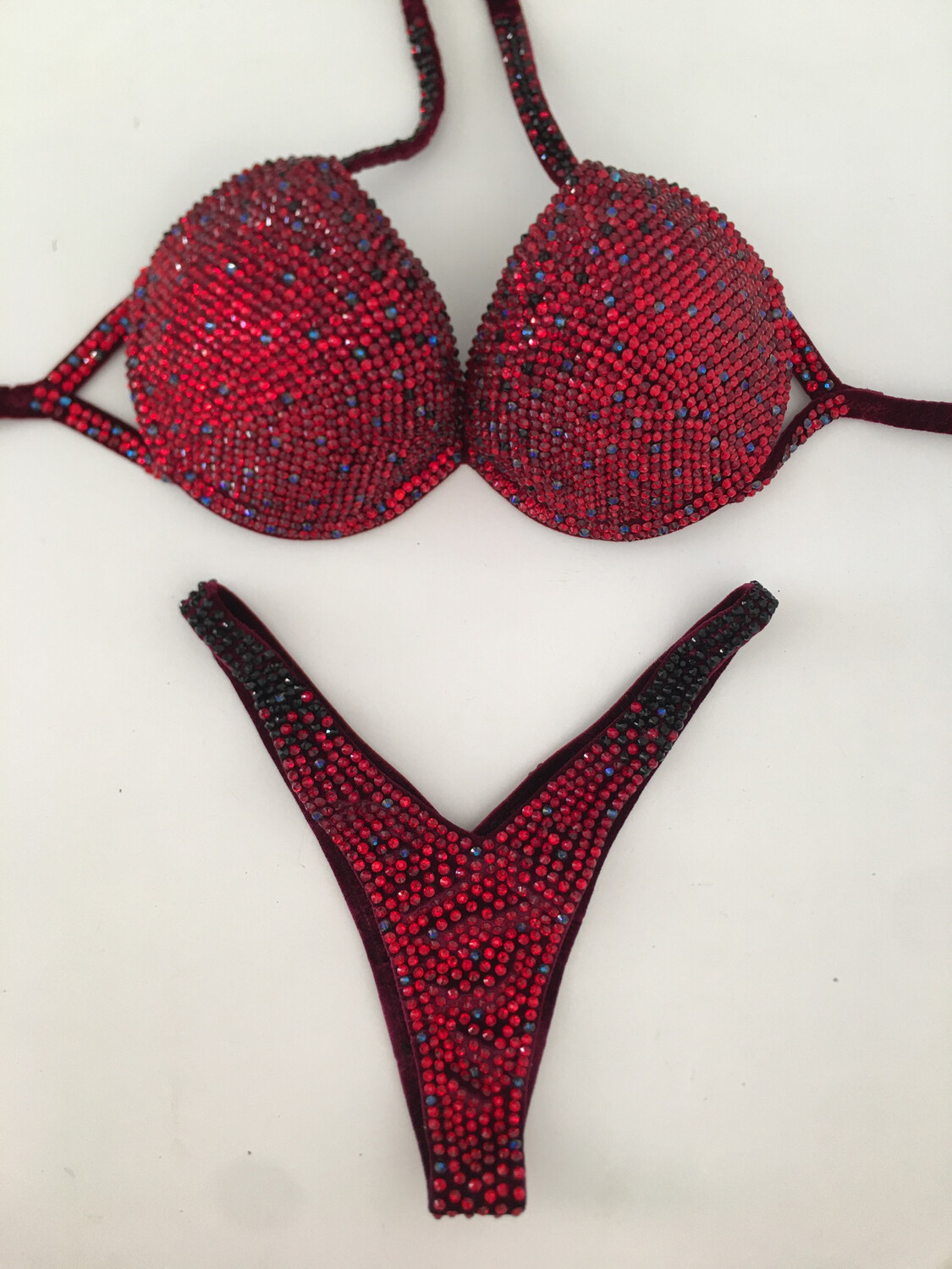 Ombre Dark Red