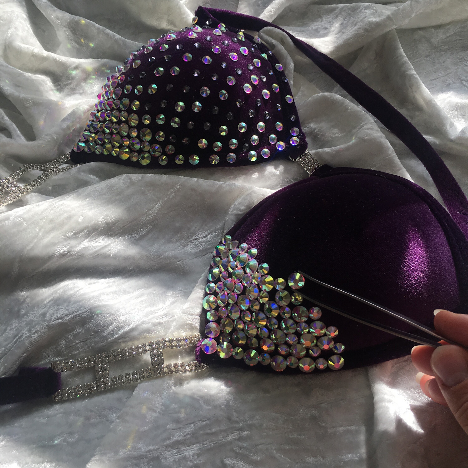Shiny Drops Purple