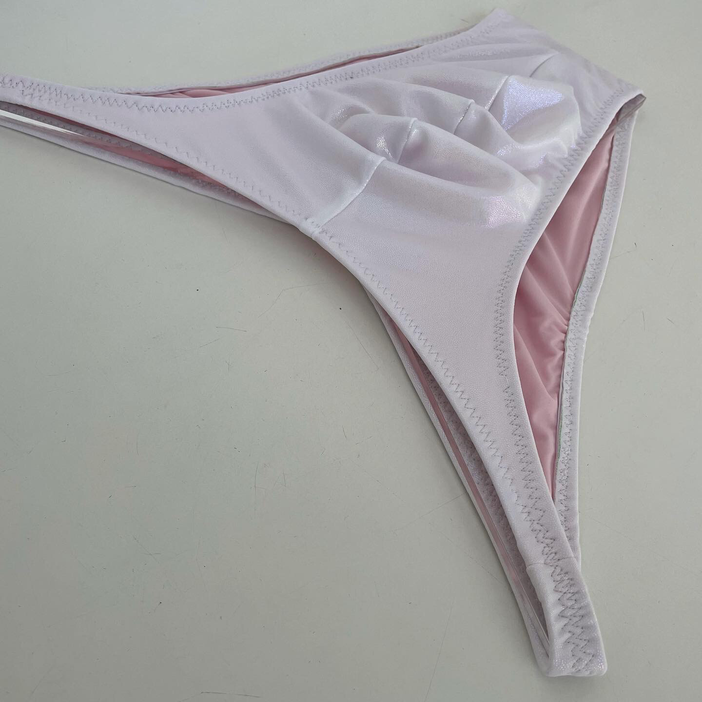 White Shiny Trunks