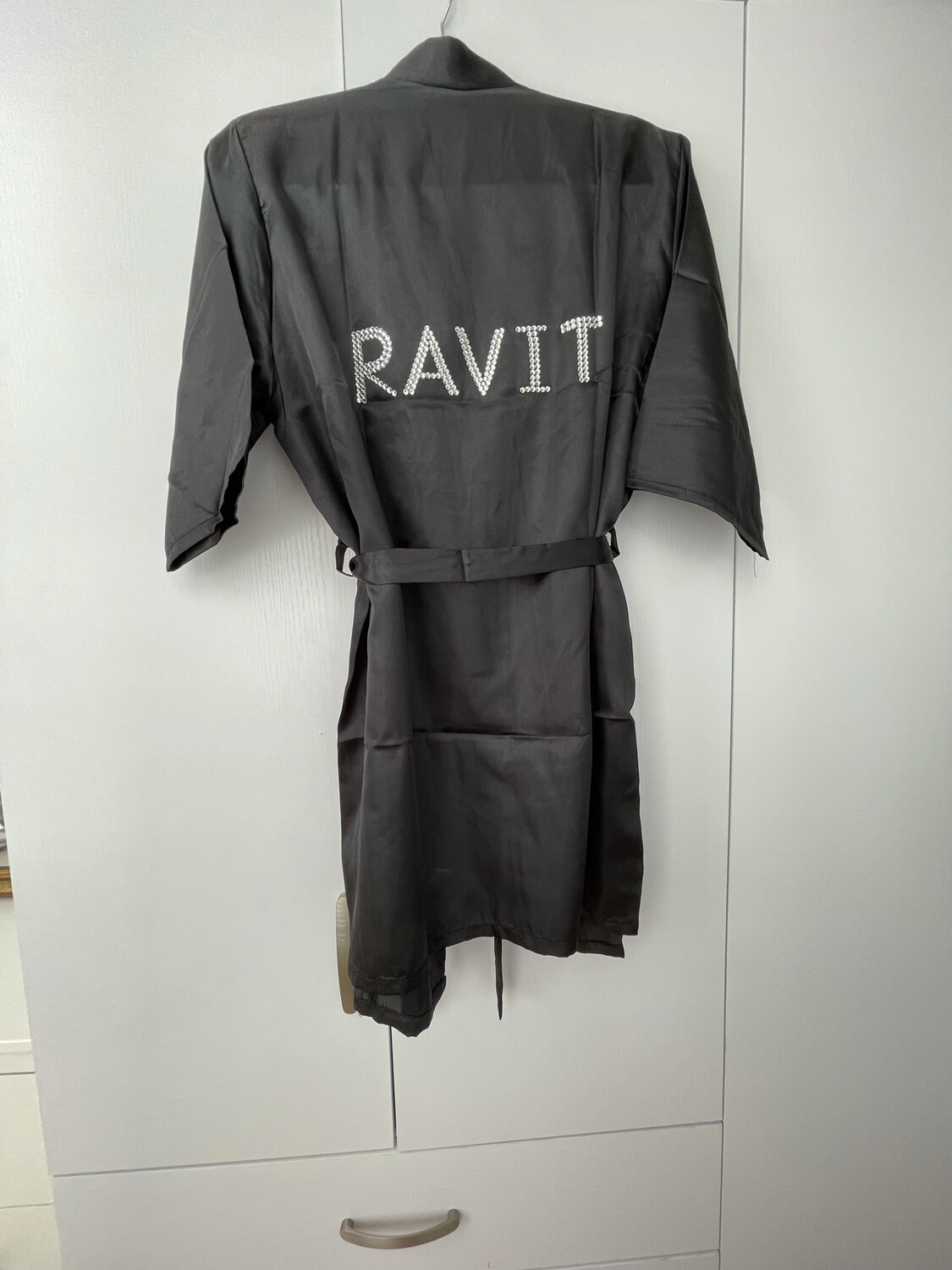 Crystal silk robe
