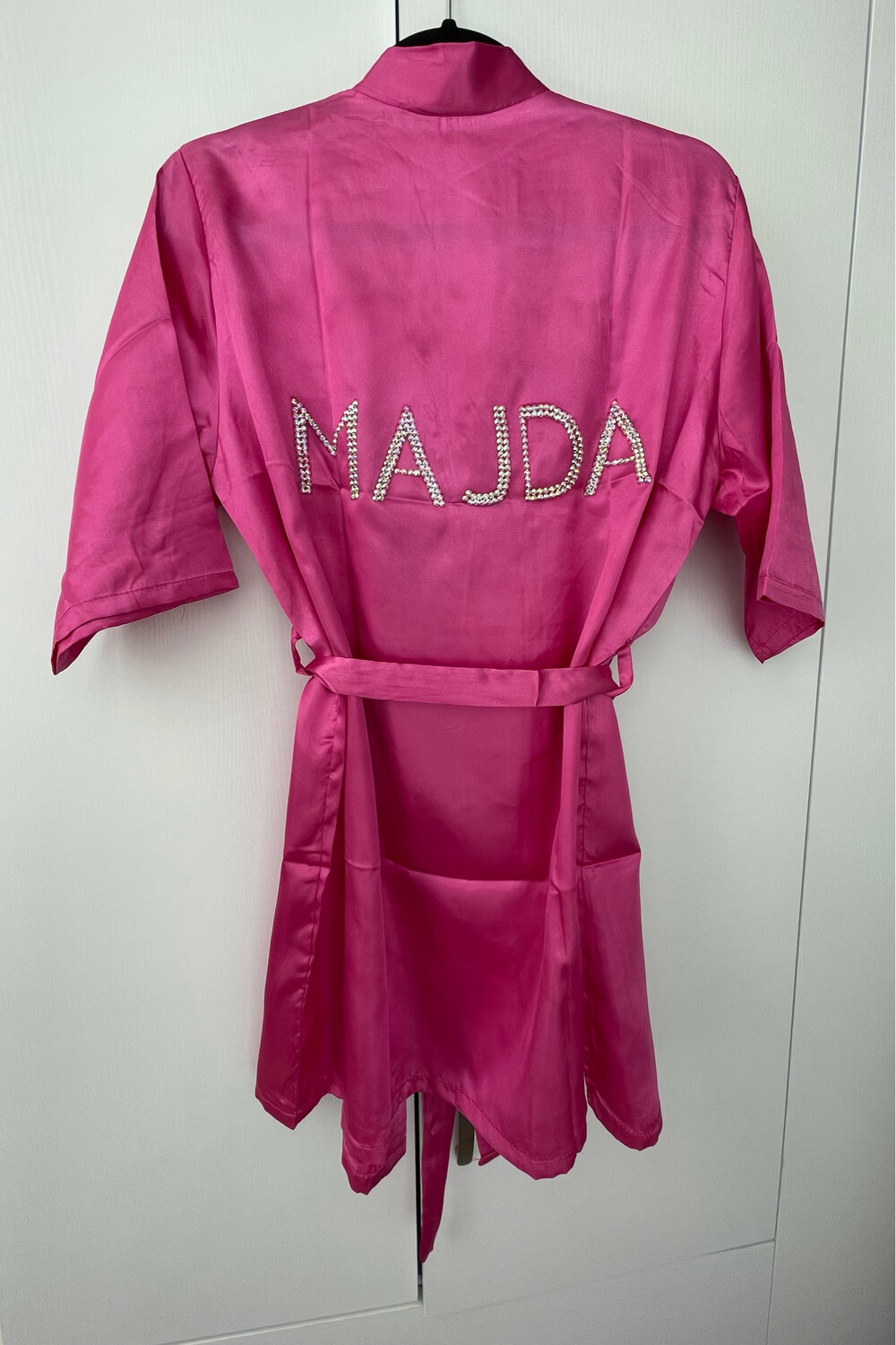 Crystal silk robe