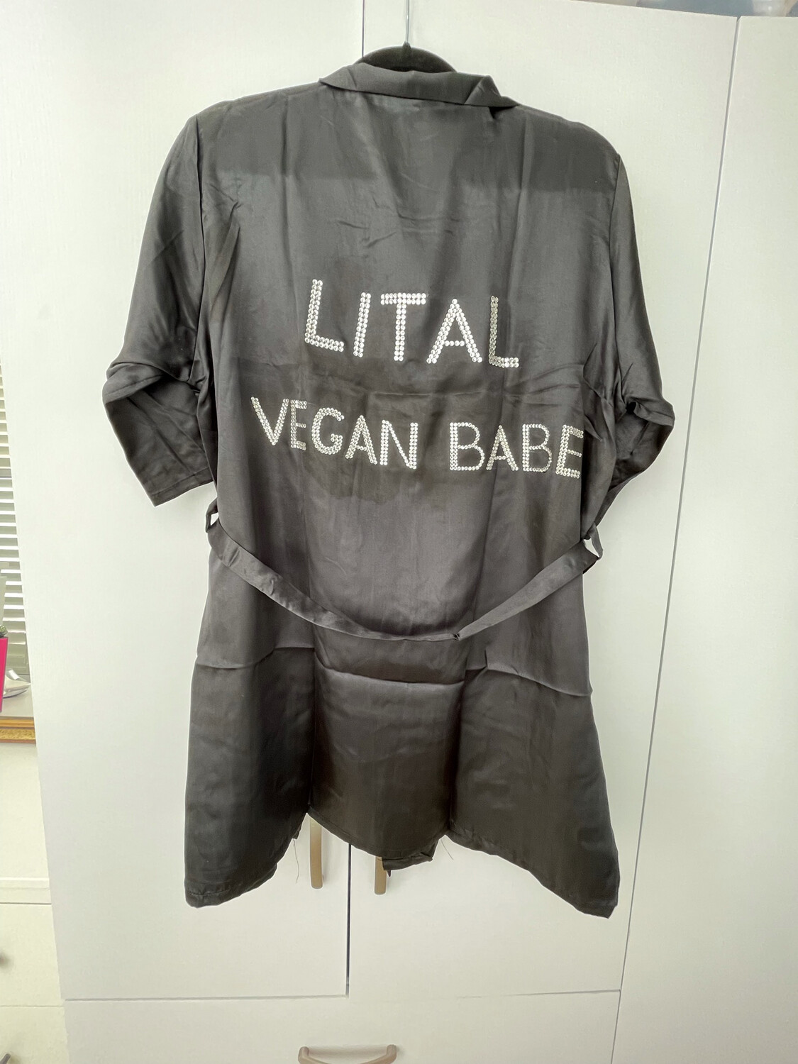 Crystal silk robe