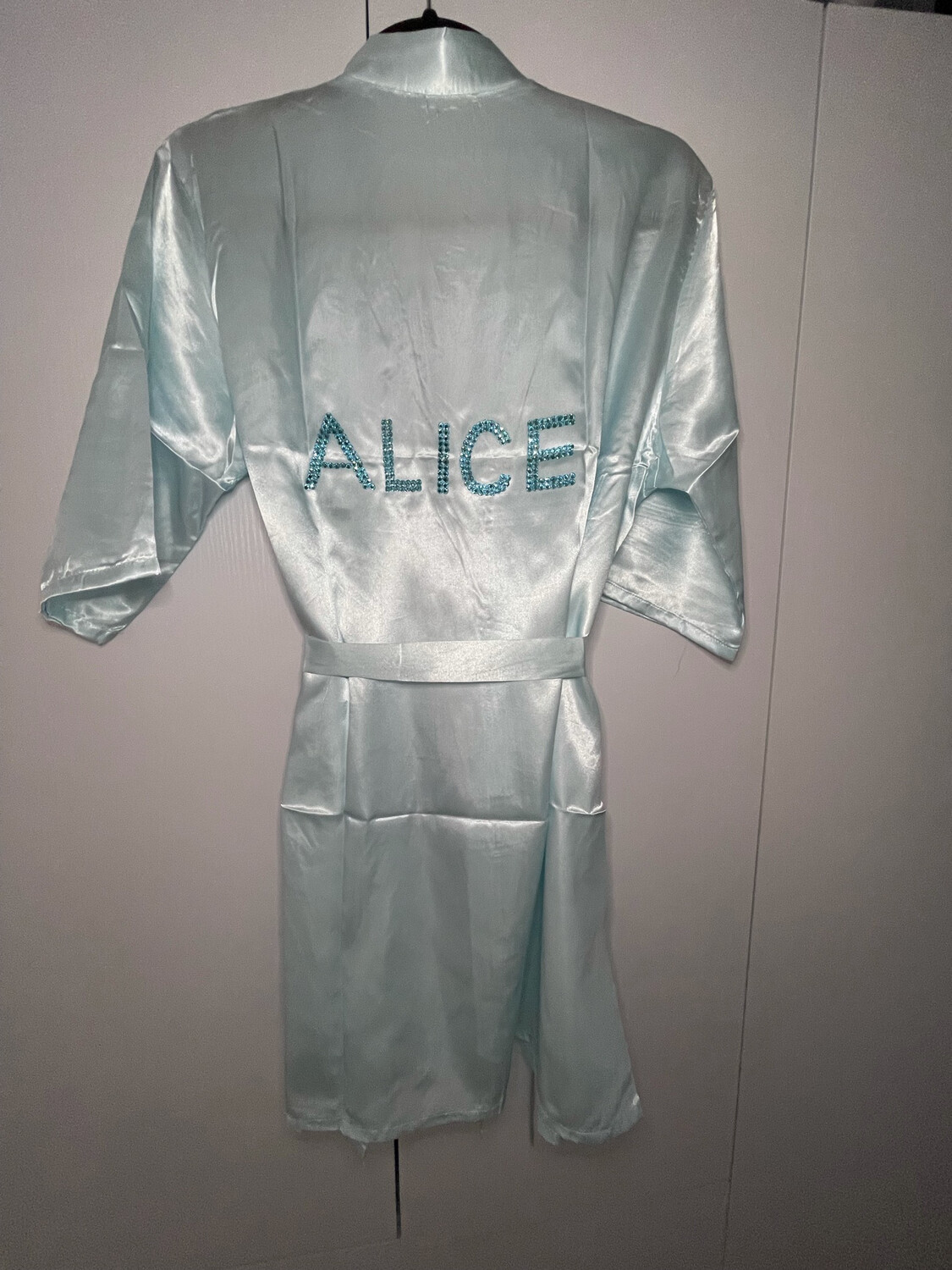 Crystal silk robe