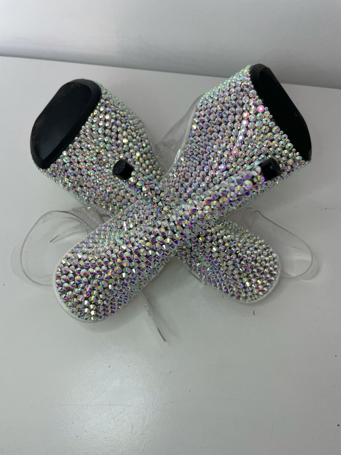Transparent crystal heels (15 cm heel)