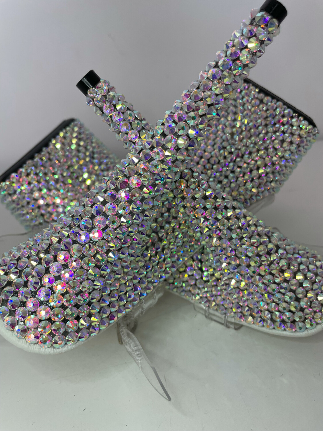 Transparent crystal heels (15 cm heel)