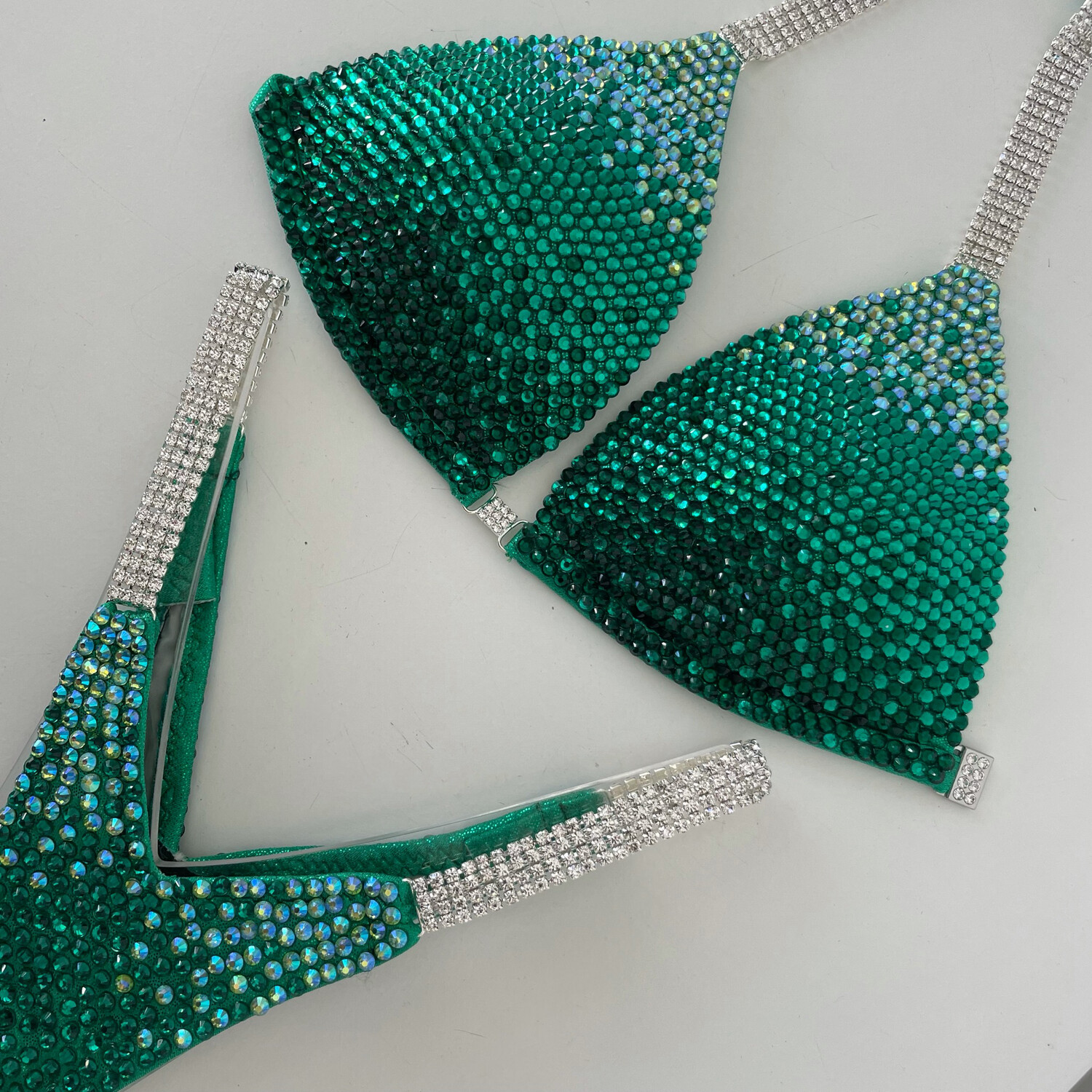 Green Ombre Crystal Spots