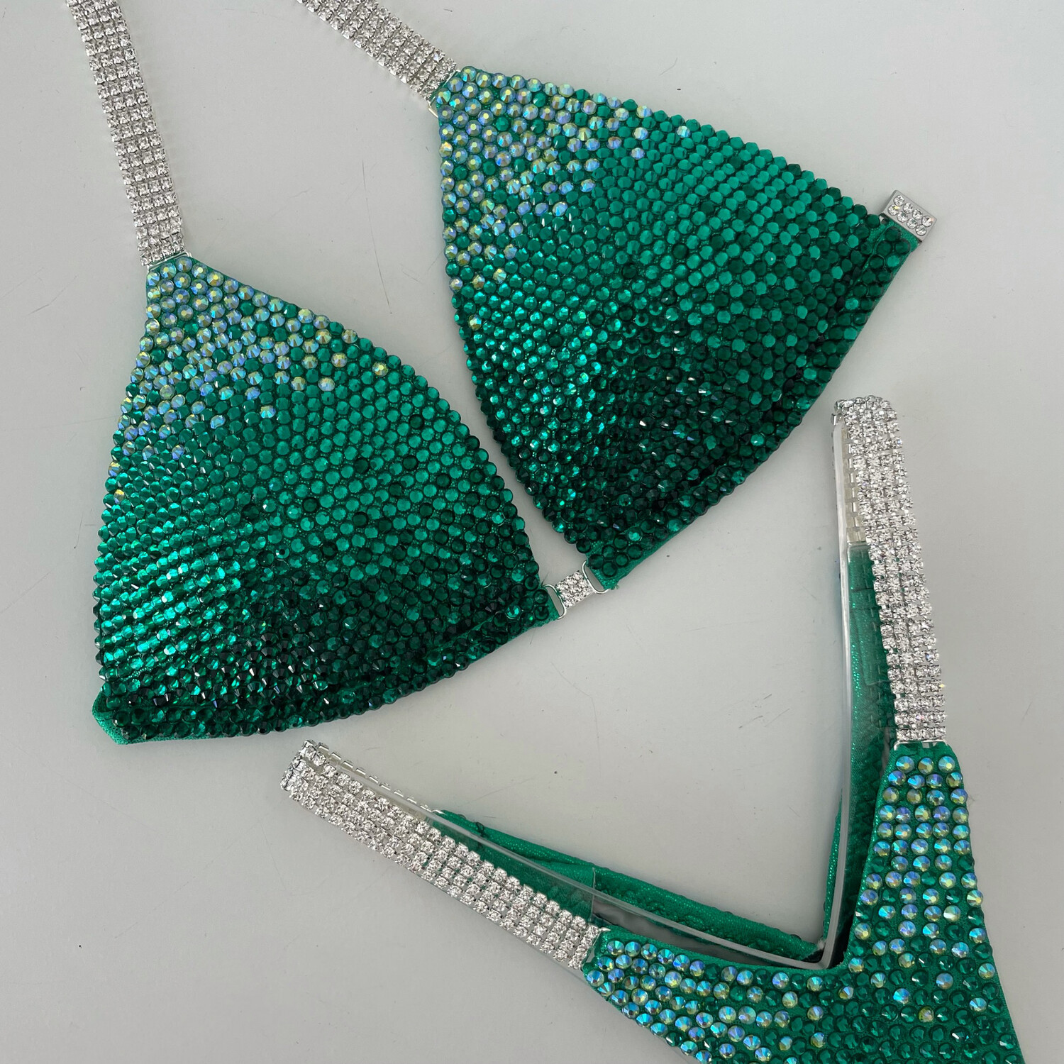 Green Ombre Crystal Spots