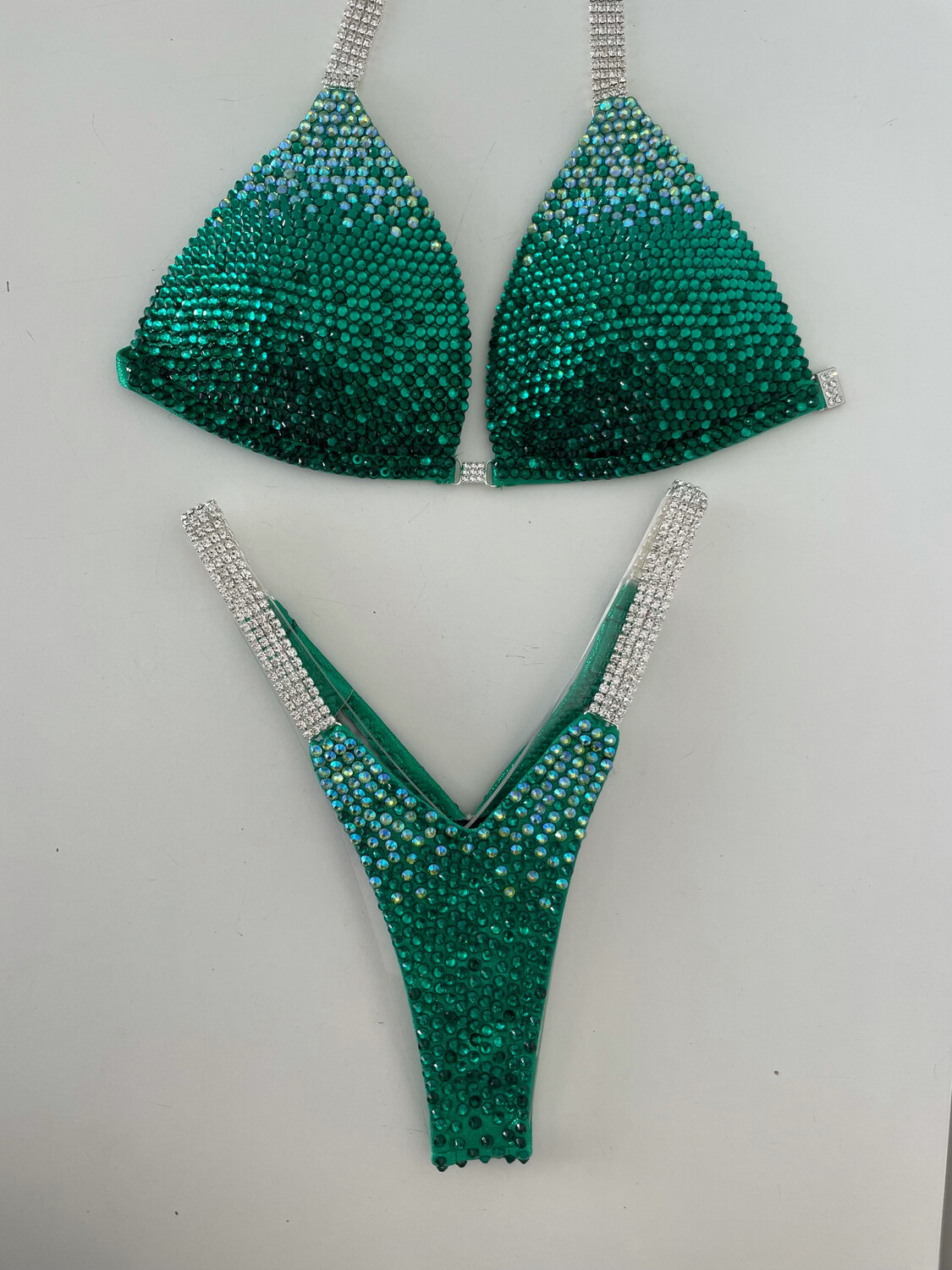 Green Ombre Crystal Spots