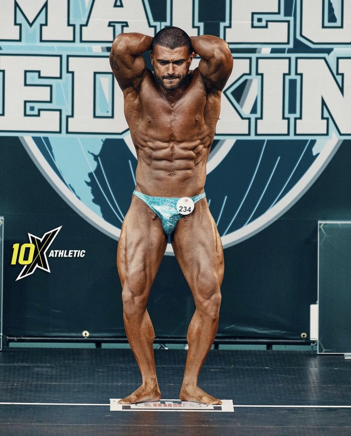 Turquoise Shiny Trunks