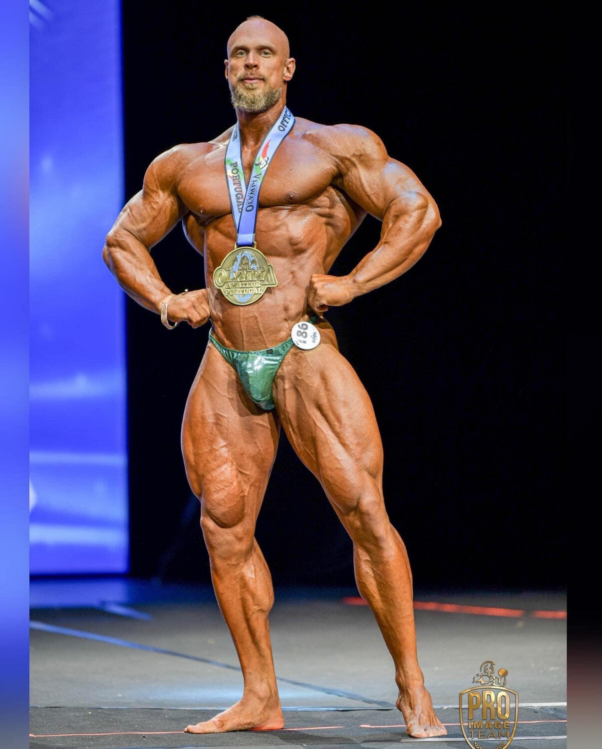 Green metallic Trunks