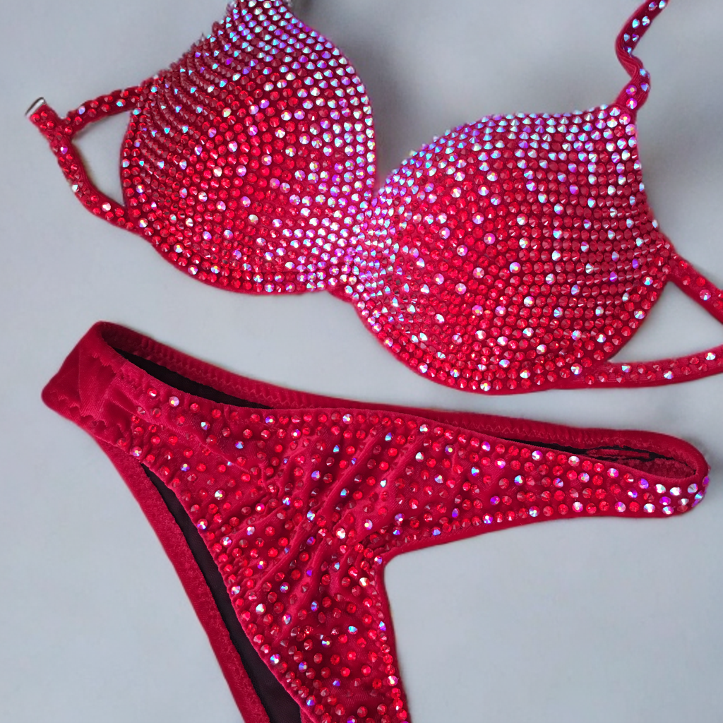 Red Sparkle Rain