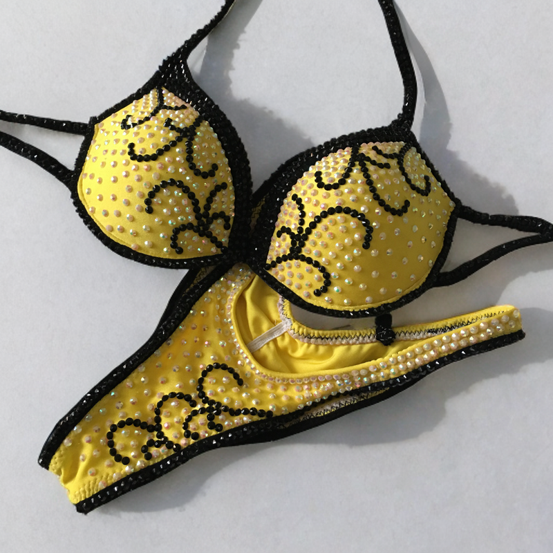 Yellow figure bikini