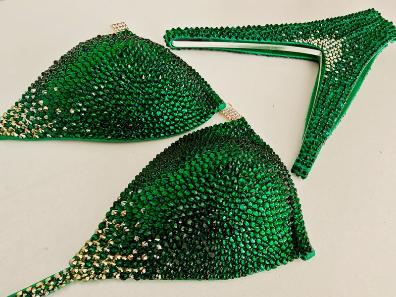 Green And Gold Ombre