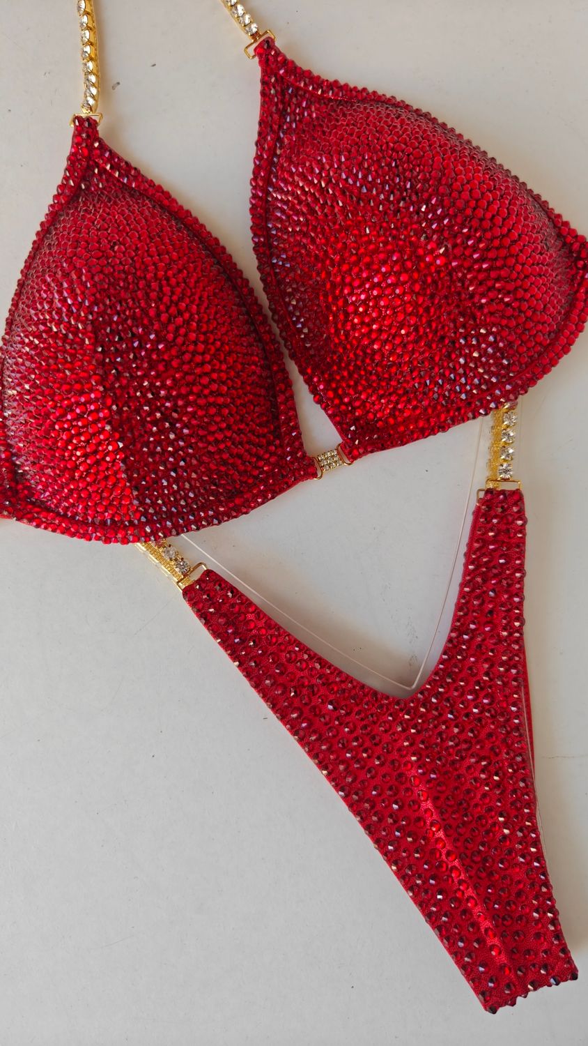 Red Bubble With Gold