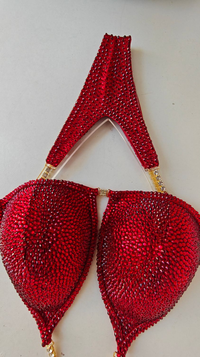 Red Bubble With Gold