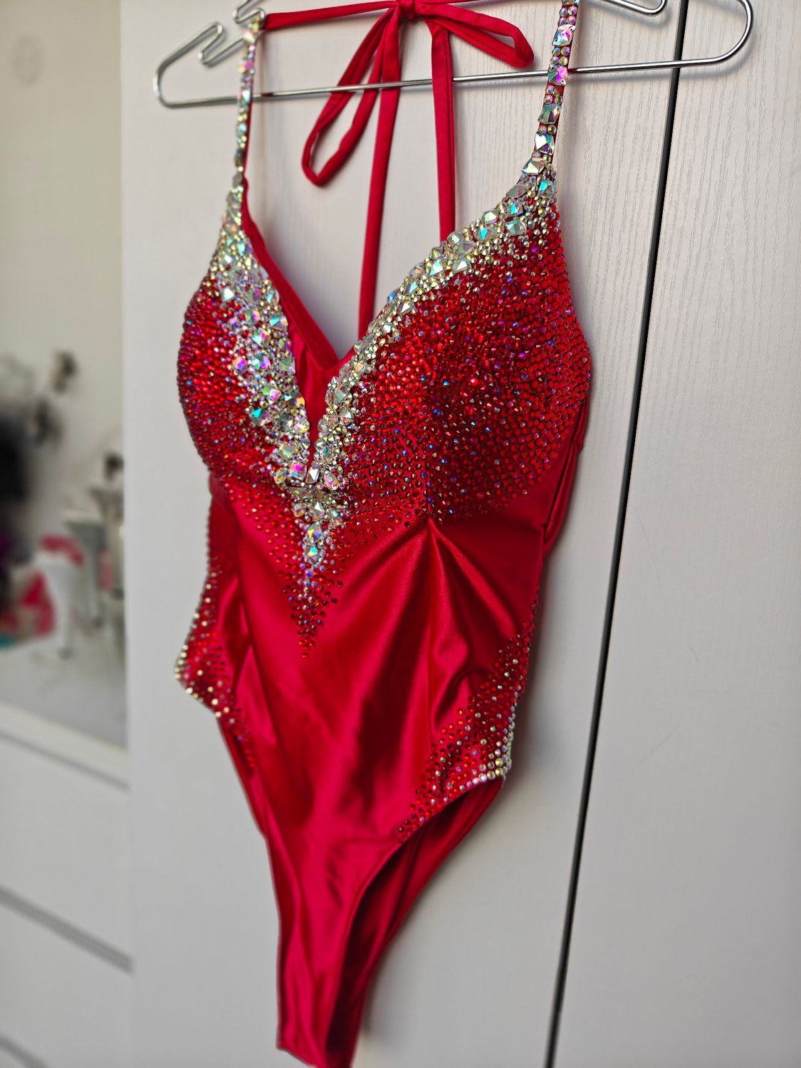Red Bikini model