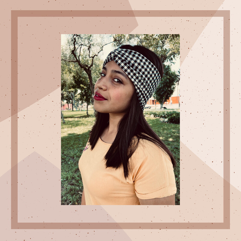 Turbante cuadritos